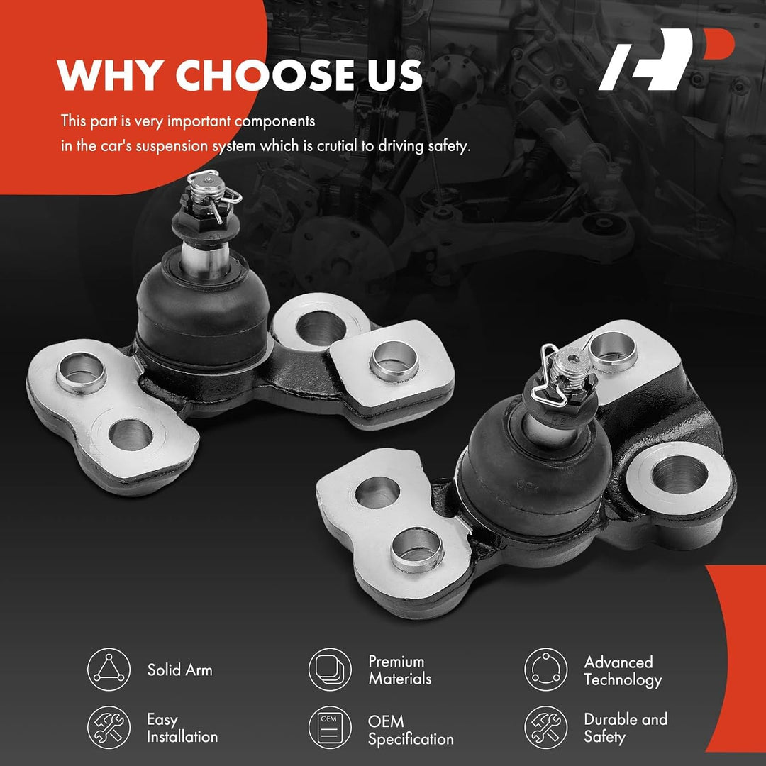 Front Lower Forward Ball Joints, Pair, for Toyota Mirai & Lexus LS - Just Closeouts Canada Inc.