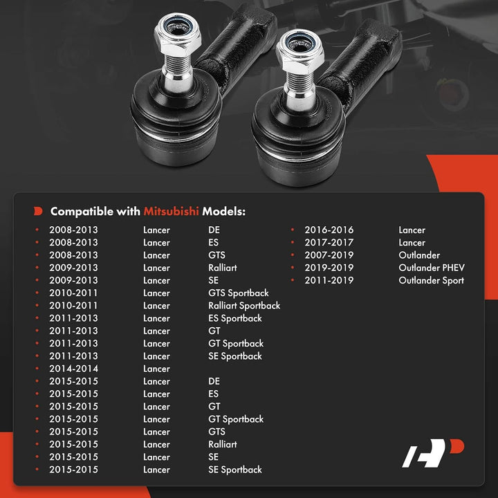 Front Outer Tie Rod End Pair for Outlander & Lancer - Just Closeouts Canada Inc.