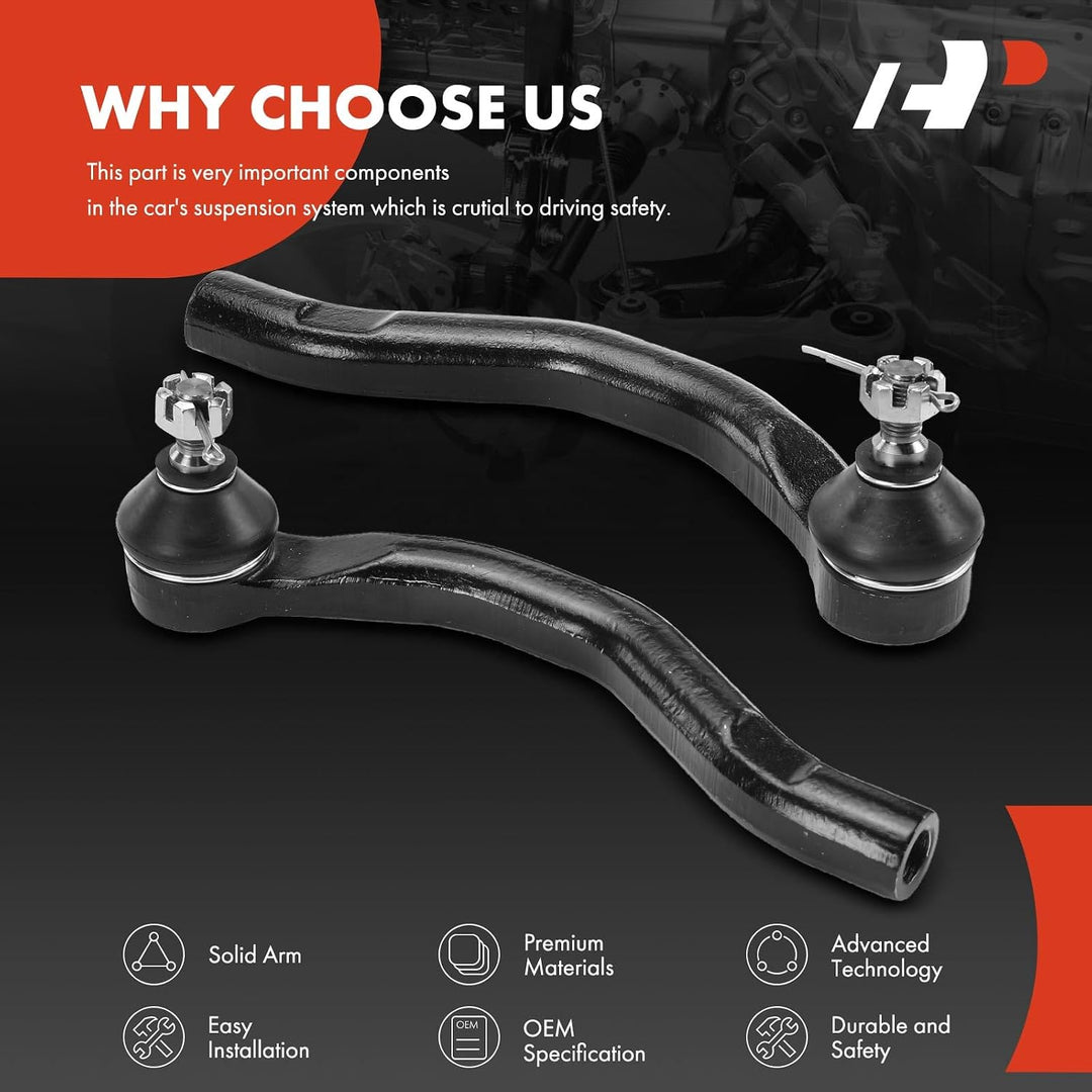 Front Outer Tie Rod Ends, Left and Right Pair for Honda Accord and Acura TSX - Just Closeouts Canada Inc.