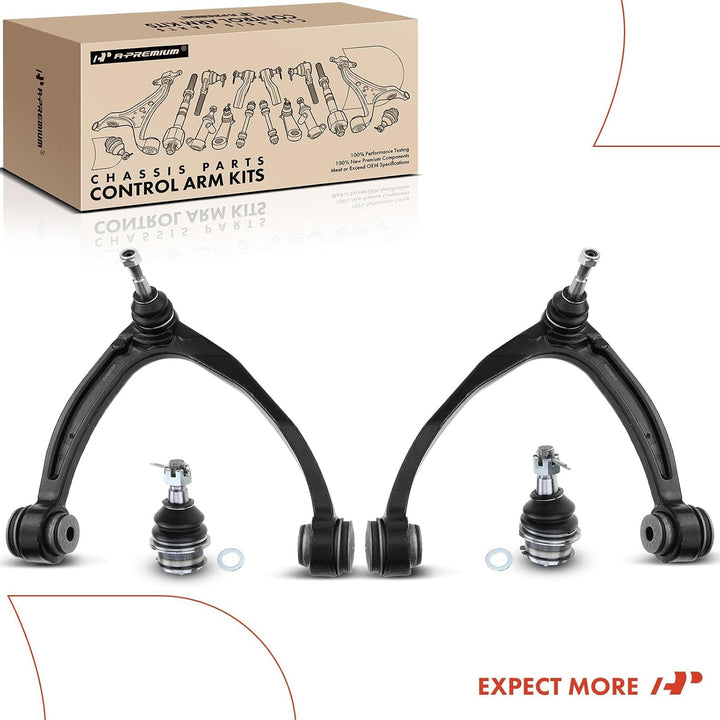 Front Upper Control Arms & Lower Ball Joints, 4-Piece Kit - Just Closeouts Canada Inc.