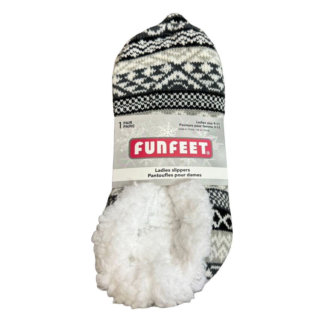 Funfeet Ladies Slippers, Size 9 - 11, 1 Pair - Just Closeouts Canada Inc.629284122651