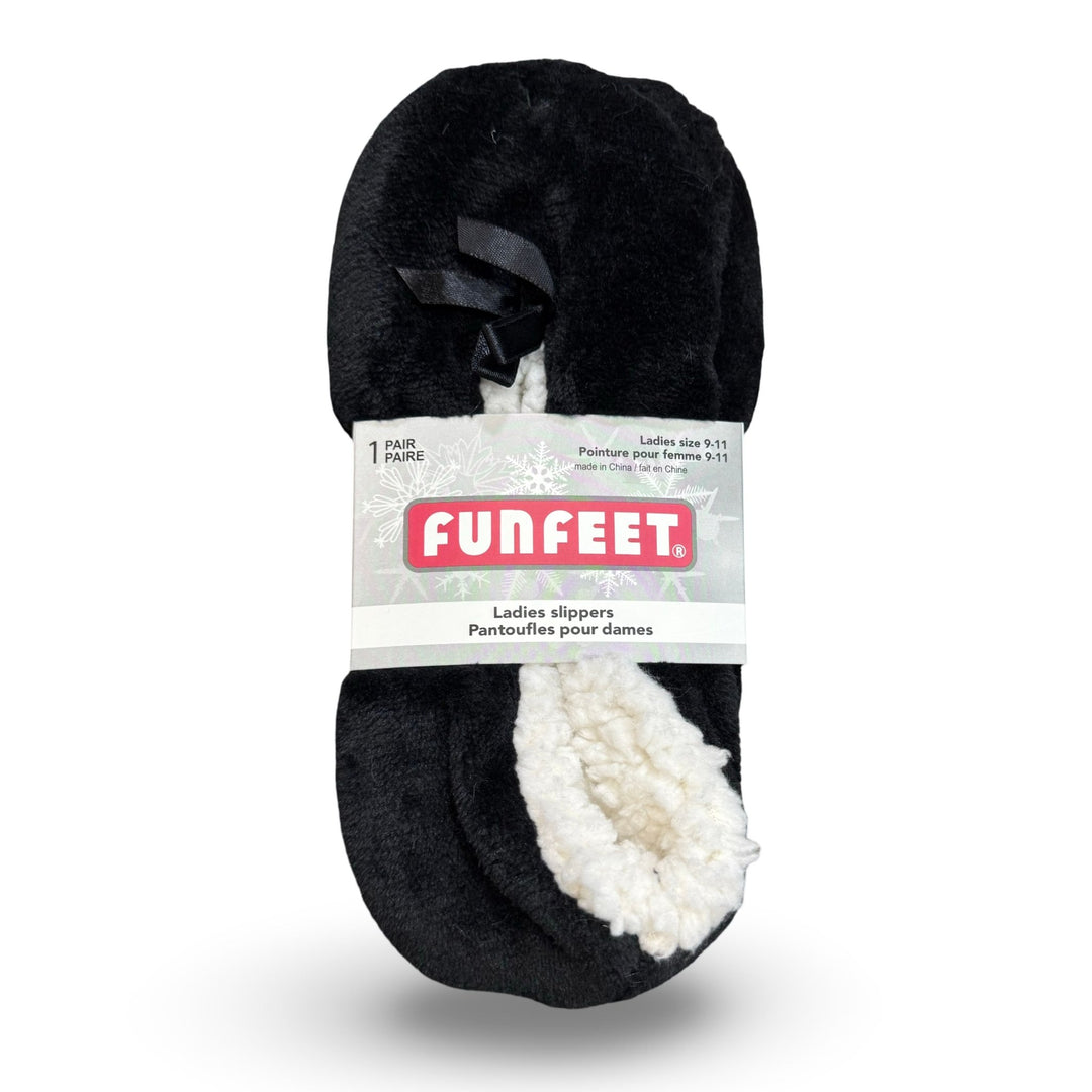 Funfeet Ladies Slippers, Size 9 - 11, 1 Pair - Just Closeouts Canada Inc.629284122651