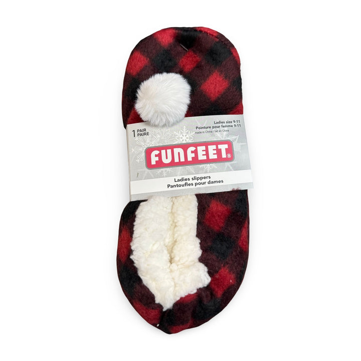 Funfeet Ladies Slippers, Size 9 - 11, 1 Pair - Just Closeouts Canada Inc.629284122651