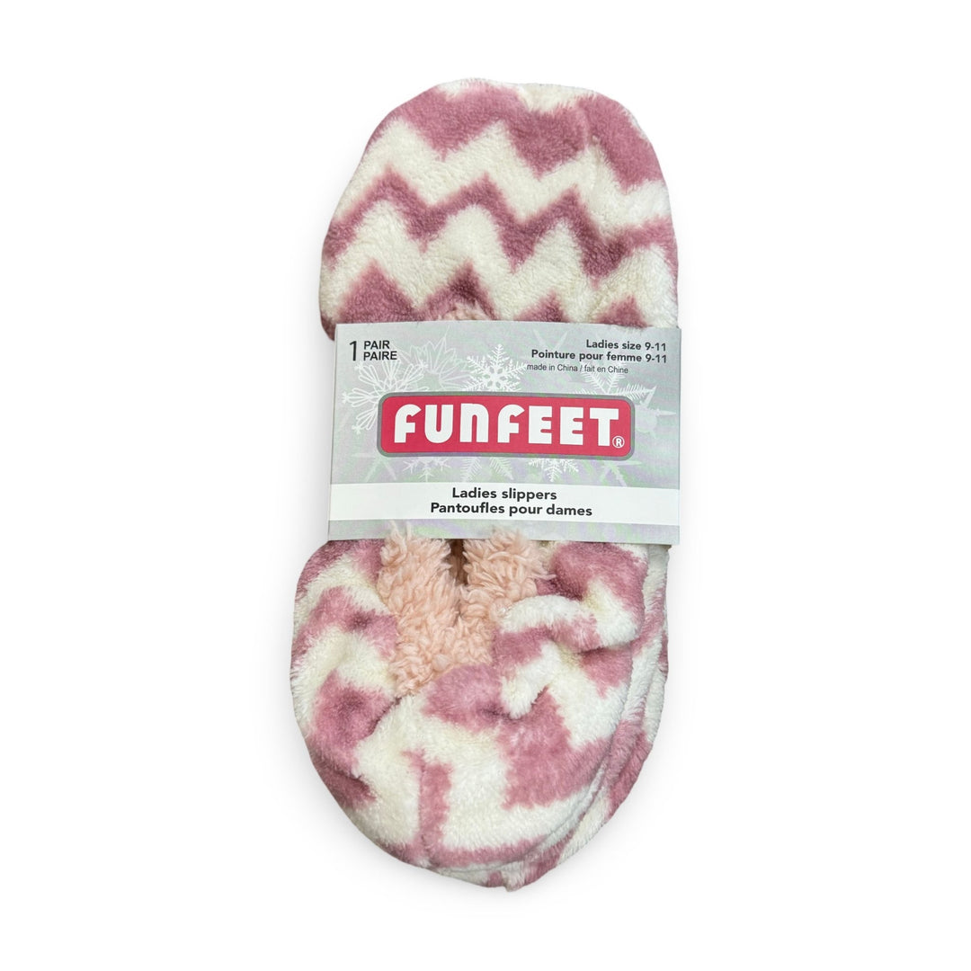 Funfeet Ladies Slippers, Size 9 - 11, 1 Pair - Just Closeouts Canada Inc.629284122651