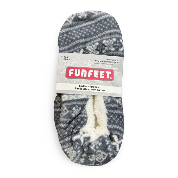 Funfeet Ladies Slippers, Size 9 - 11, 1 Pair - Just Closeouts Canada Inc.629284122651