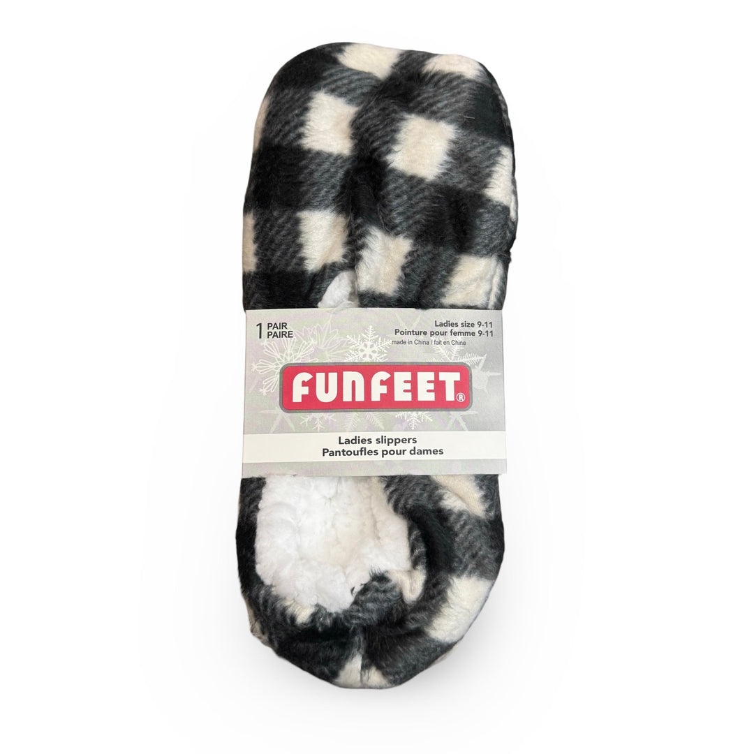 Funfeet Ladies Slippers, Size 9 - 11, 1 Pair - Just Closeouts Canada Inc.629284122651