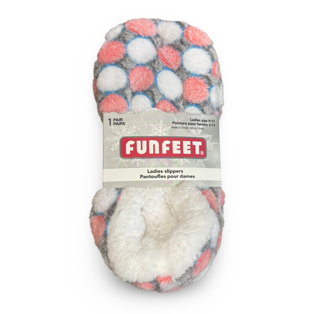 Funfeet Ladies Slippers, Size 9 - 11, 1 Pair - Just Closeouts Canada Inc.629284122651