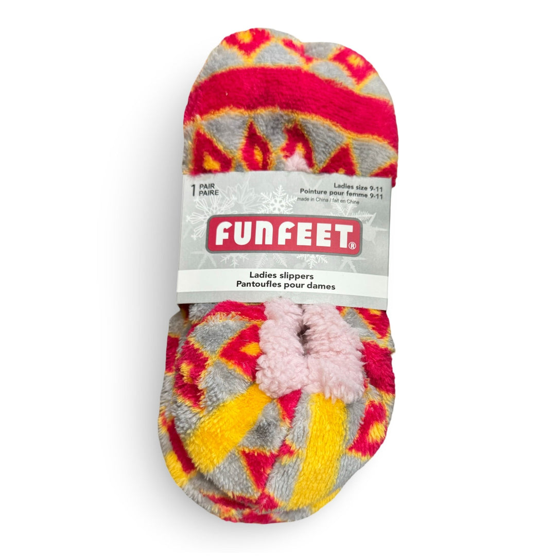 Funfeet Ladies Slippers, Size 9 - 11, 1 Pair - Just Closeouts Canada Inc.629284122651