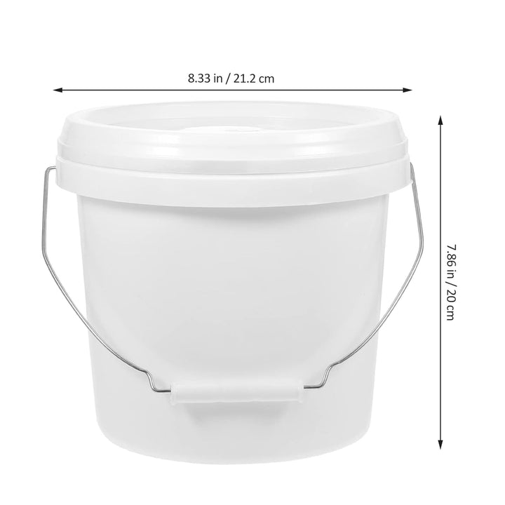 Gadpiparty 1 Gallon Plastic Paint Bucket 4L Paint Can with Lid and Handle Paint Pails Ice Cream Food Water Containers - Just Closeouts Canada Inc.