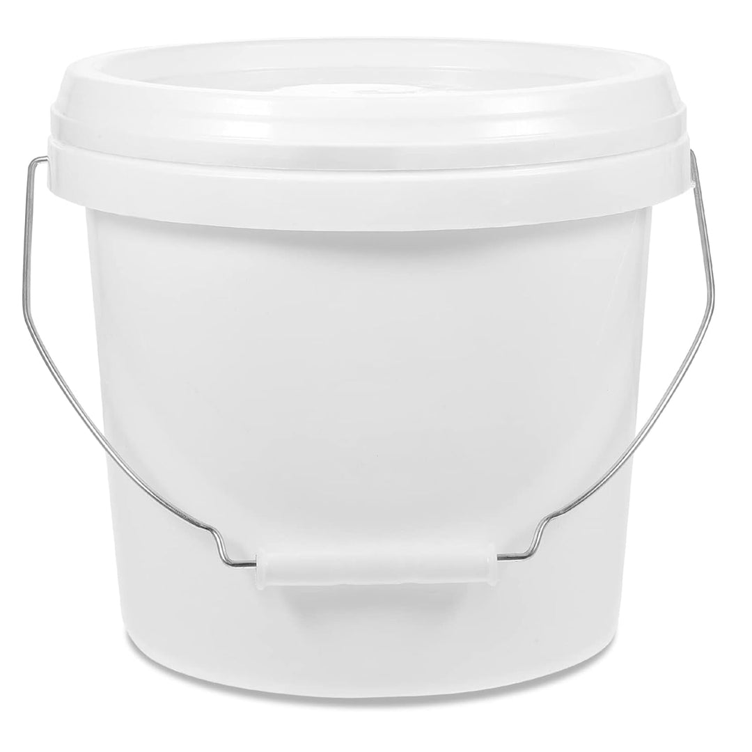 Gadpiparty 1 Gallon Plastic Paint Bucket 4L Paint Can with Lid and Handle Paint Pails Ice Cream Food Water Containers - Just Closeouts Canada Inc.