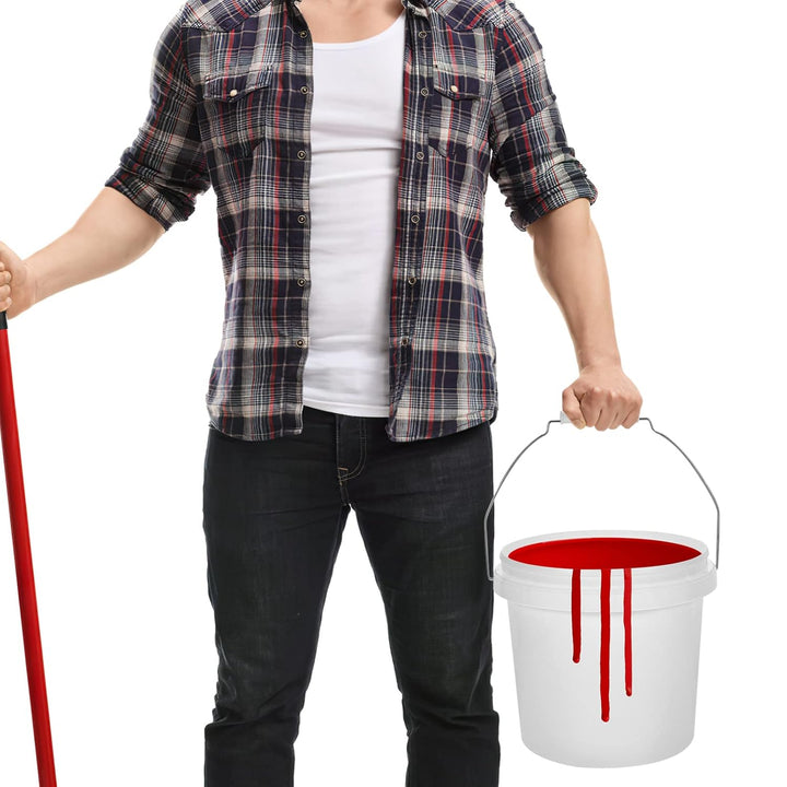 Gadpiparty 1 Gallon Plastic Paint Bucket 4L Paint Can with Lid and Handle Paint Pails Ice Cream Food Water Containers - Just Closeouts Canada Inc.