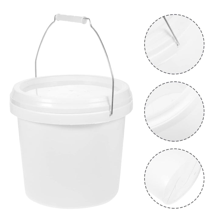 Gadpiparty 1 Gallon Plastic Paint Bucket 4L Paint Can with Lid and Handle Paint Pails Ice Cream Food Water Containers - Just Closeouts Canada Inc.