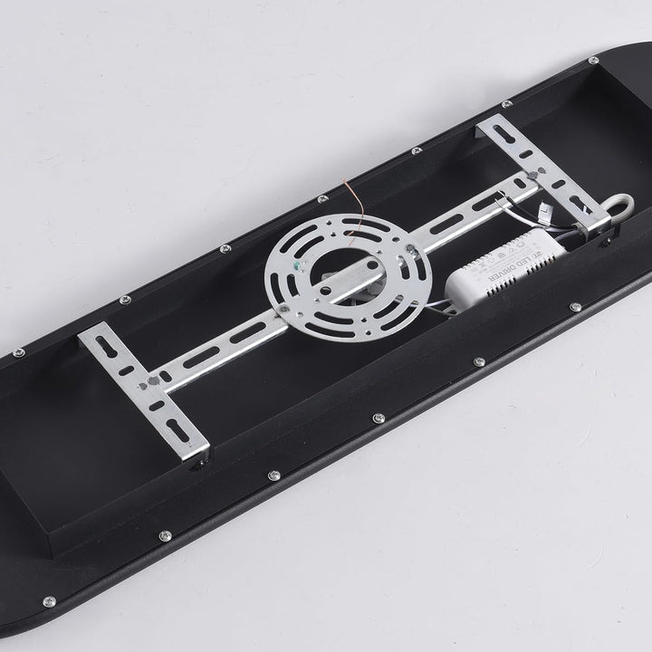 Ganeed Modern Linear Ceiling Lights,36W LED Ceiling Lamp, High Brightness Long Ceiling Light,27.6 Inch Ultra Thin Low Profile Light Fixture for Bedroom Kitchen Closet Hallway,Black/Cool White 6500K - Just Closeouts Canada Inc.