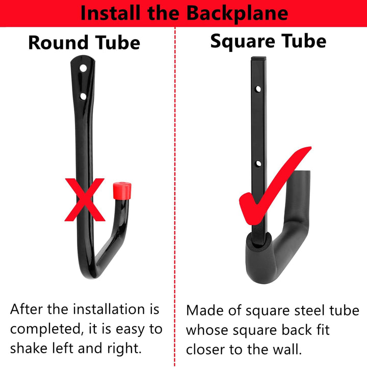 Garage Storage Heavy Duty Utility Hooks, 12 Inch Wall Mount Storage Hanger Organizer for Hanging Tool, Chairs, Hoses, Ladder, Bulk Items, Ropes, Bike - Just Closeouts Canada Inc.