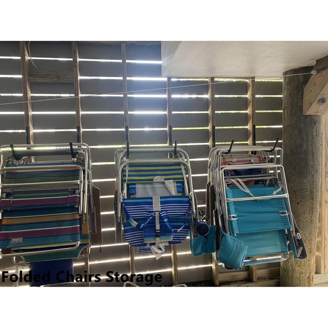 Garage Storage Heavy Duty Utility Hooks, 12 Inch Wall Mount Storage Hanger Organizer for Hanging Tool, Chairs, Hoses, Ladder, Bulk Items, Ropes, Bike - Just Closeouts Canada Inc.