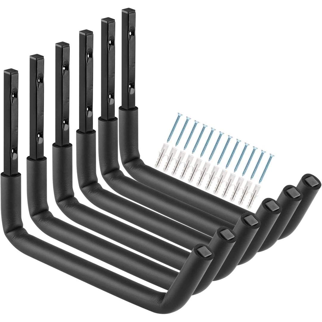 Garage Storage Heavy Duty Utility Hooks, 12 Inch Wall Mount Storage Hanger Organizer for Hanging Tool, Chairs, Hoses, Ladder, Bulk Items, Ropes, Bike - Just Closeouts Canada Inc.