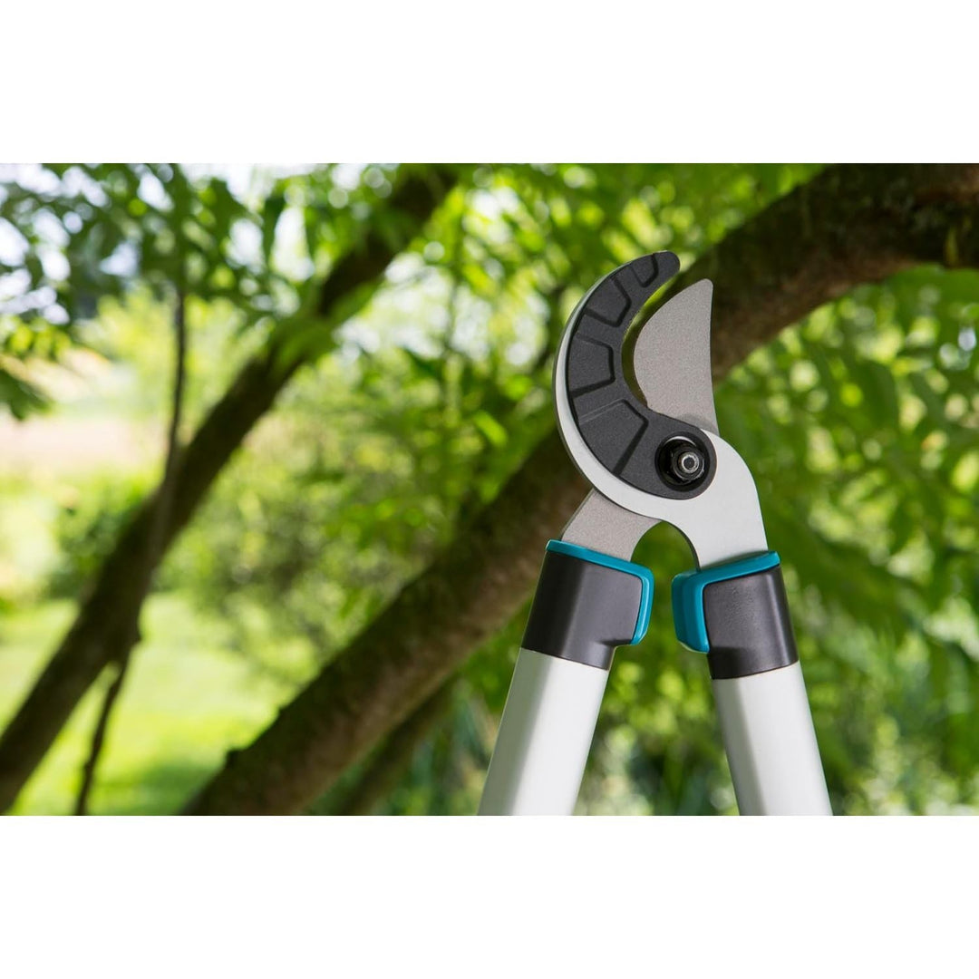 Gardena EasyCut 680 A Pruning Lopper, Anvil Pruning Lopper for Cutting Hard, Dry Wood, Non-Stick Coating, ErgoTec Handle (12004-20), Black, Silver, Turquoise - Just Closeouts Canada Inc.