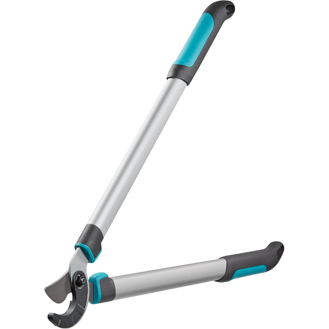 Gardena EasyCut 680 A Pruning Lopper, Anvil Pruning Lopper for Cutting Hard, Dry Wood, Non-Stick Coating, ErgoTec Handle (12004-20), Black, Silver, Turquoise - Just Closeouts Canada Inc.