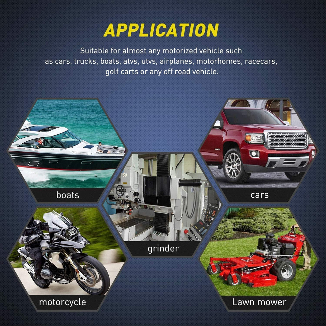 Gebildet 10A/12VDC, 6A/24VDC, 2 Pin SPST ON/Off Rocker Toggle Switch with Waterproof Cover, Used for Car Auto Truck Boat (Pack of 8, Black) - Just Closeouts Canada Inc.