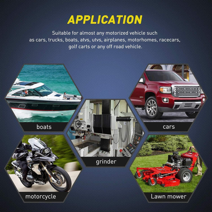 Gebildet 10A/12VDC, 6A/24VDC, 2 Pin SPST ON/Off Rocker Toggle Switch with Waterproof Cover, Used for Car Auto Truck Boat (Pack of 8, Black) - Just Closeouts Canada Inc.