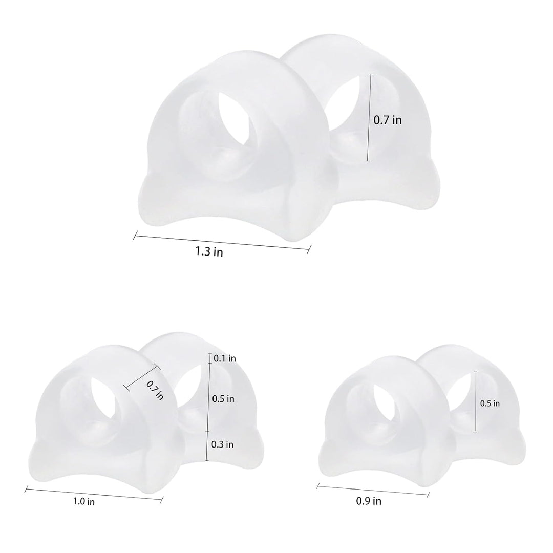 Gel Toe Spacers 12pcs, Toe Separators for Men and Women, Toe Straightener Toe Spreaders Correct Bunion Hammer toe Overlapping Toes - Just Closeouts Canada Inc.