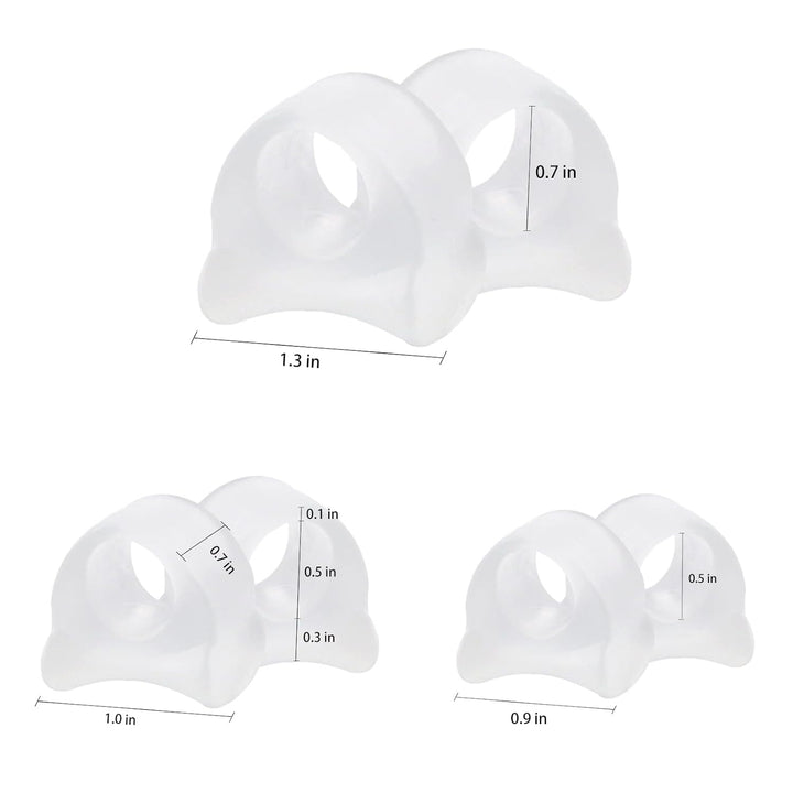 Gel Toe Spacers 12pcs, Toe Separators for Men and Women, Toe Straightener Toe Spreaders Correct Bunion Hammer toe Overlapping Toes - Just Closeouts Canada Inc.