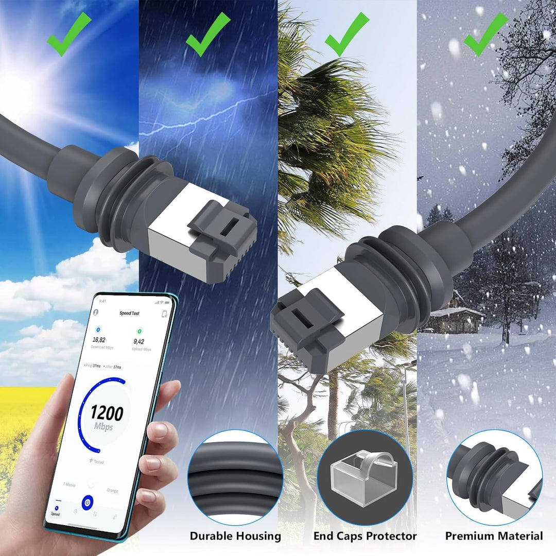 Gen 3 Cable for Starlink, 32.8FT/10M Cable for Starlink Gen 3 Replacement Standard V3 Cable Waterproof Starlink Ethernet Cable Gen 3 - Just Closeouts Canada Inc.