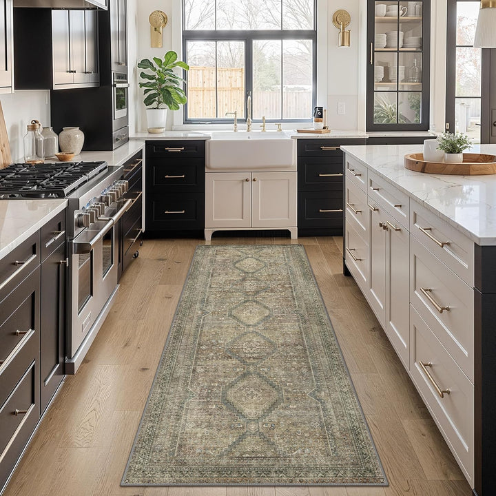 GENIMO Runner Rug 2x7, Machine Washable Hallway Runner Rugs, Non Slip Low Pile Carpet Runner for Living Room, Entryway, Bedroom, Kitchen and Hall,Passage - Just Closeouts Canada Inc.