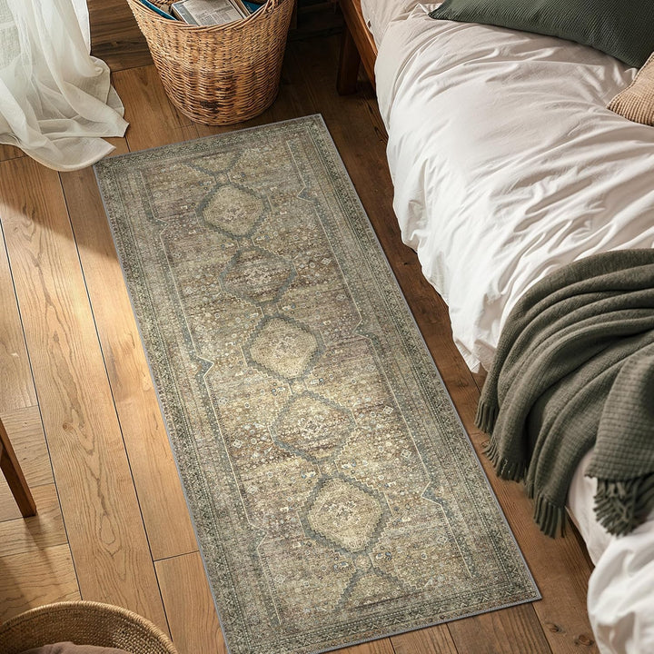 GENIMO Runner Rug 2x7, Machine Washable Hallway Runner Rugs, Non Slip Low Pile Carpet Runner for Living Room, Entryway, Bedroom, Kitchen and Hall,Passage - Just Closeouts Canada Inc.