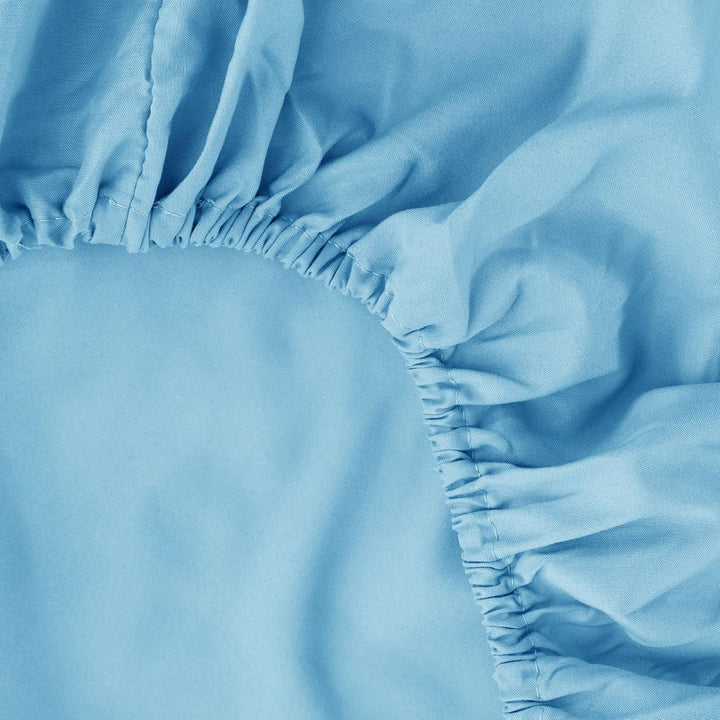 Ghooss Full Size Sheets 4 Pieces Bed Sheet,100% Super Soft Brushed Microfiber 1800 Luxury Bedding,Deep Pocket,Hypoallergenic,Wrinkle Free Fade & Stain Resistant(Sky Blue,Full) - Just Closeouts Canada Inc.