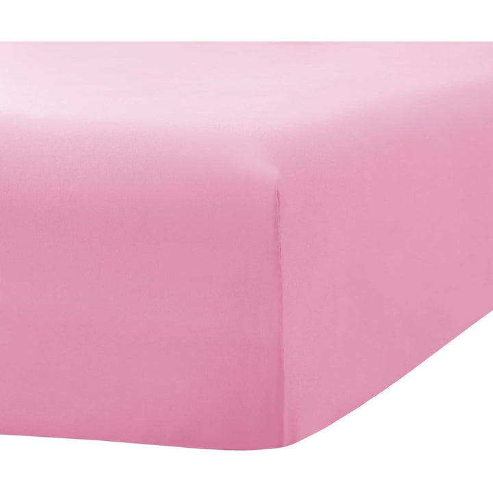 Ghooss King Size Fitted Sheet - Single Fitted Deep Pocket Sheet up to 14 Inch - Wrinkle - Fade - Stain Resistant - 1 Pack(Pink,King) - Just Closeouts Canada Inc.