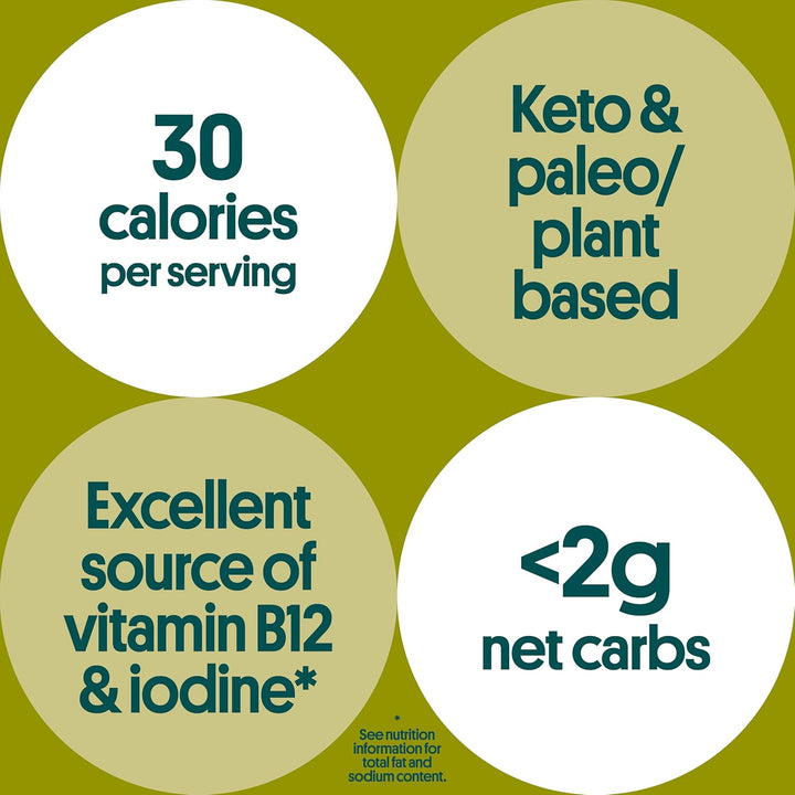 gimMe Organic Roasted Seaweed Snacks 30g Multipack - Extra Virgin Olive Oil - Healthy On - The - Go Snack for Kids & Adults - Keto, Vegan, Gluten Free - 6 x 5g - Just Closeouts Canada Inc.