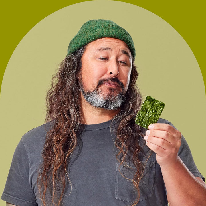 gimMe Organic Roasted Seaweed Snacks 30g Multipack - Extra Virgin Olive Oil - Healthy On - The - Go Snack for Kids & Adults - Keto, Vegan, Gluten Free - 6 x 5g - Just Closeouts Canada Inc.