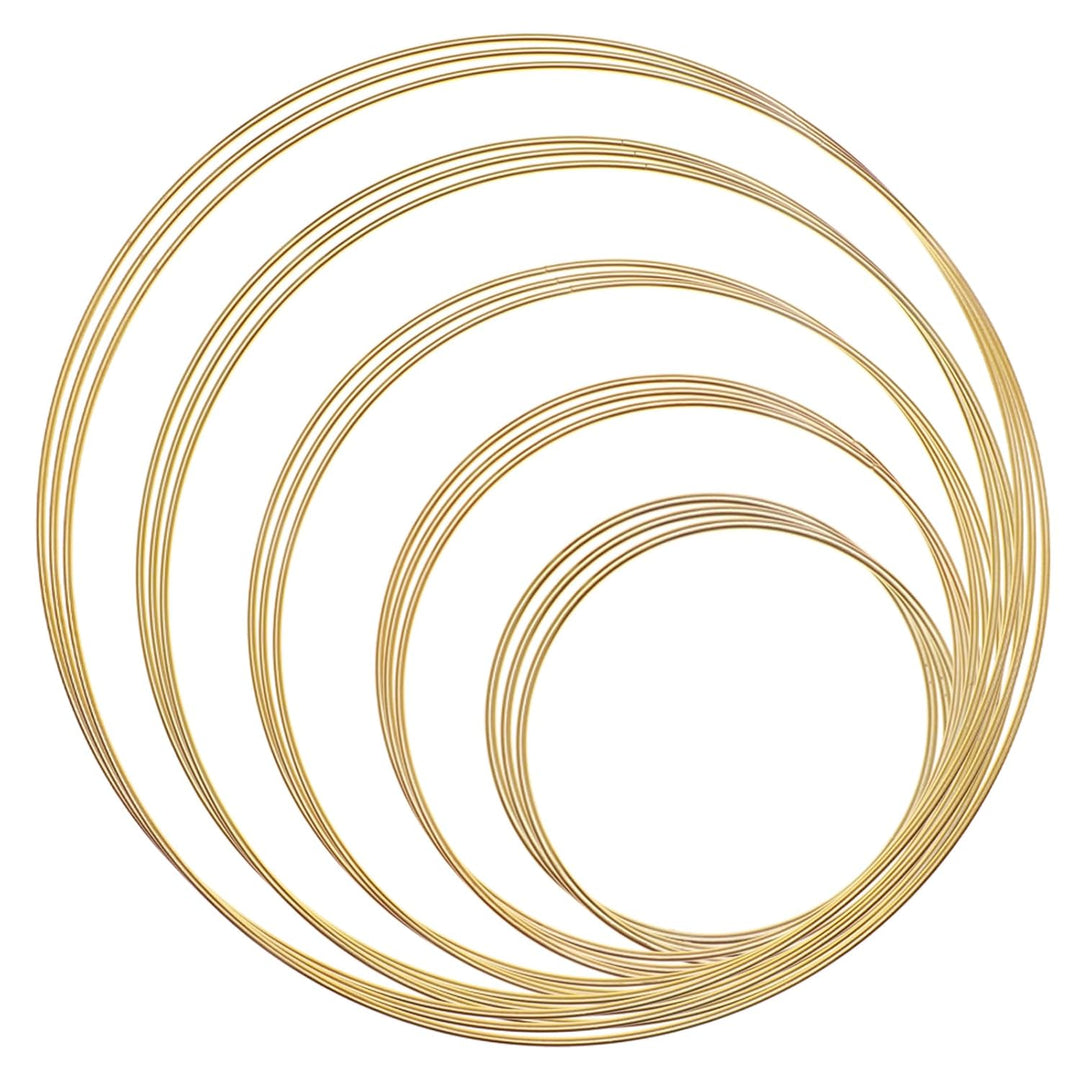 Ginojex 15pcs metal hoops gold - Just Closeouts Canada Inc.