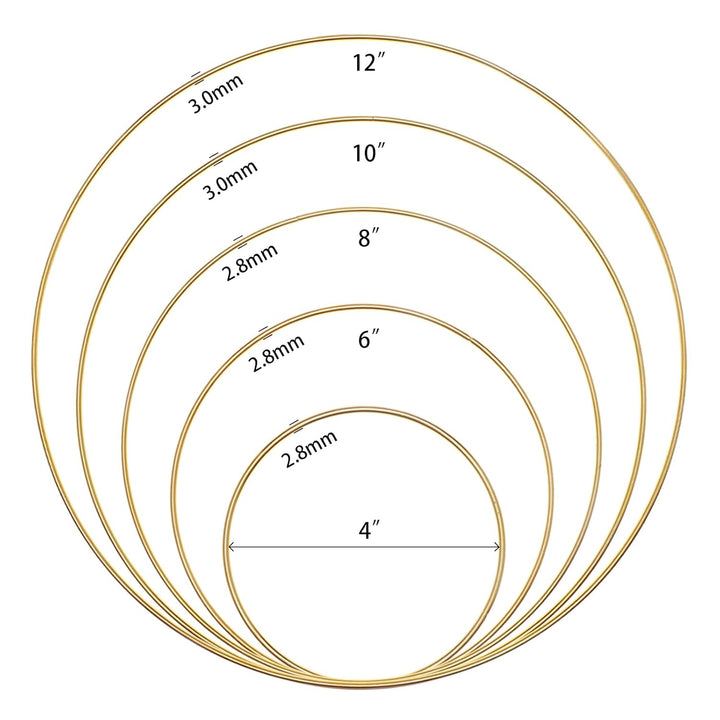 Ginojex 15pcs metal hoops gold - Just Closeouts Canada Inc.