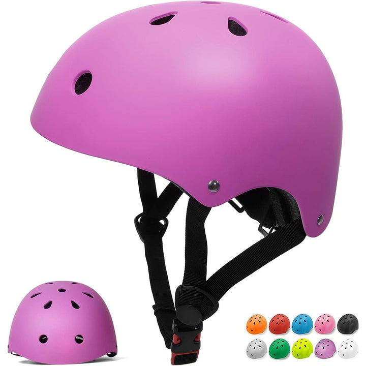 Glaf Baby Bike Helmet Toddler Kids Helmets for 1+ Years Old Infant Girls Boys Multi - Sport Helmet for Cycling Bicycle Skateboard Adjustable and Lightweight 2 Sizes - XS Purple - Just Closeouts Canada Inc.