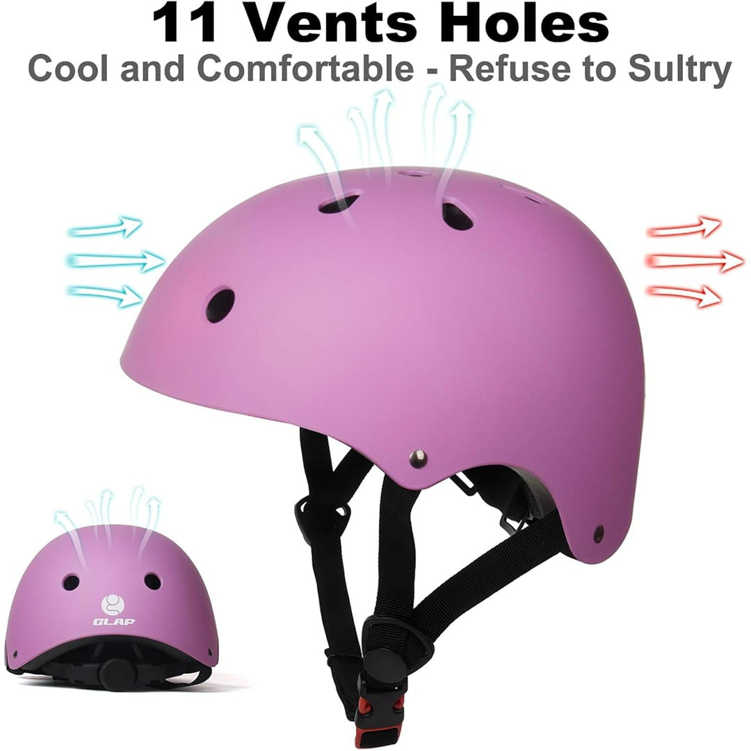 Glaf Baby Bike Helmet Toddler Kids Helmets for 1+ Years Old Infant Girls Boys Multi - Sport Helmet for Cycling Bicycle Skateboard Adjustable and Lightweight 2 Sizes - XS Purple - Just Closeouts Canada Inc.