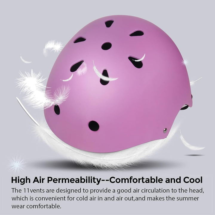 Glaf Baby Bike Helmet Toddler Kids Helmets for 1+ Years Old Infant Girls Boys Multi - Sport Helmet for Cycling Bicycle Skateboard Adjustable and Lightweight 2 Sizes - XS Purple - Just Closeouts Canada Inc.