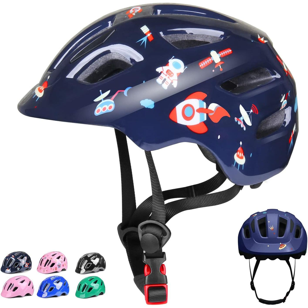 GLAF Toddler Helmet Kids Bike Helmet Infant Helmet for Girls Boys Youth Helmet Ventilation Baby Adjustable Helmet Skateboard Helmet for 12 Months and Older - XS AstroBlue - Just Closeouts Canada Inc.