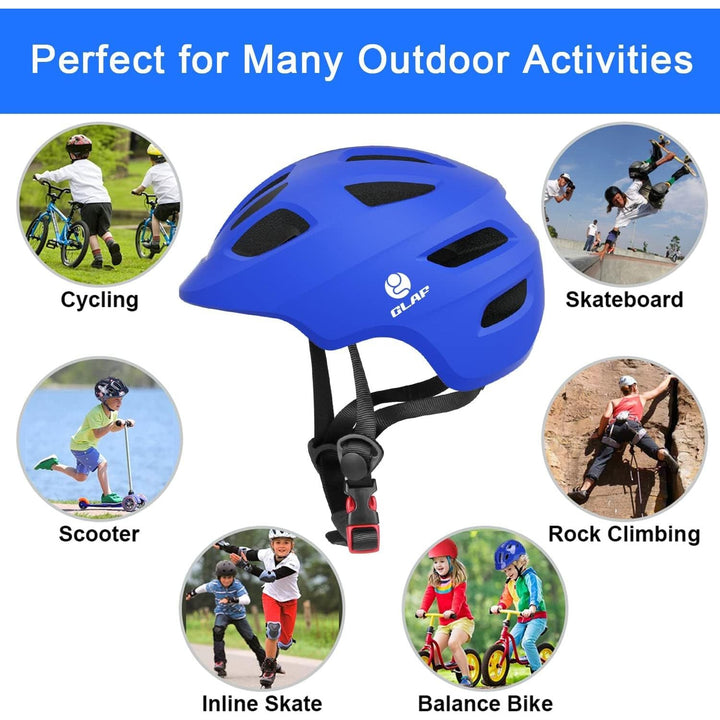 GLAF Toddler Helmet Kids Bike Helmet Infant Helmet for Girls Boys Youth Helmet Ventilation Baby Adjustable Helmet Skateboard Helmet for 12 Months and Older - XS Blue - Just Closeouts Canada Inc.