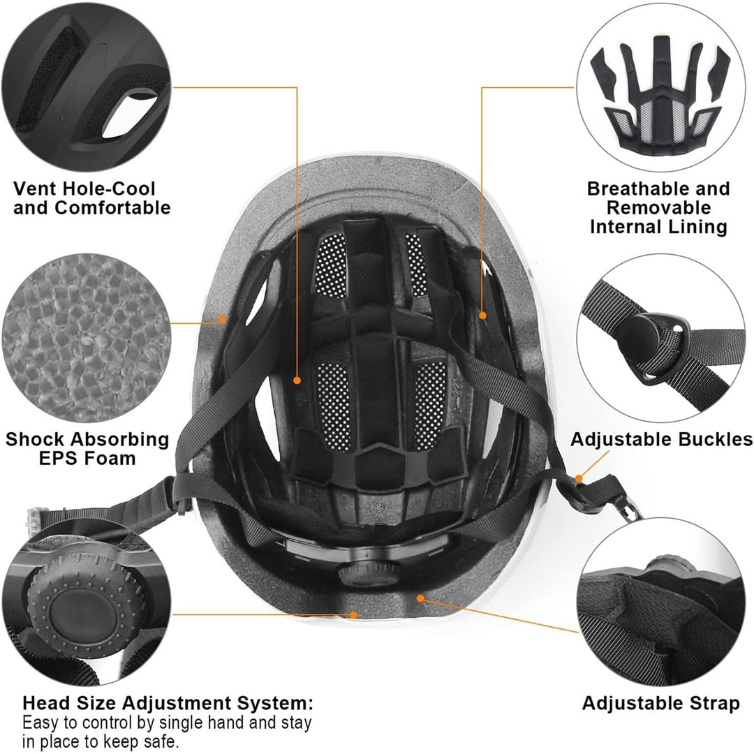 GLAF Toddler Helmet Kids Bike Helmet Infant Helmet for Girls Boys Youth Helmet Ventilation Baby Adjustable Helmet Skateboard Helmet for 12 Months and Older - XS BLACK - Just Closeouts Canada Inc.