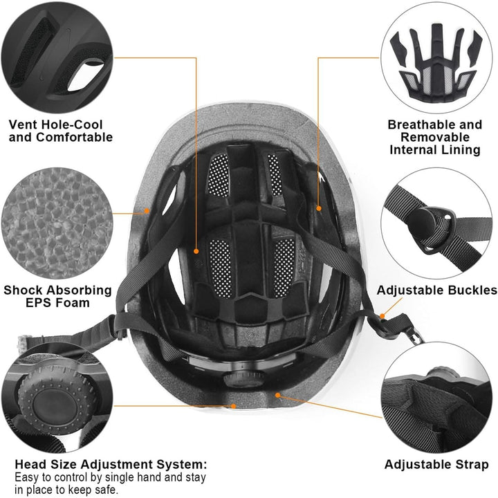 GLAF Toddler Helmet Kids Bike Helmet Infant Helmet for Girls Boys Youth Helmet Ventilation Baby Adjustable Helmet Skateboard Helmet for 12 Months and Older - XS BLACK - Just Closeouts Canada Inc.