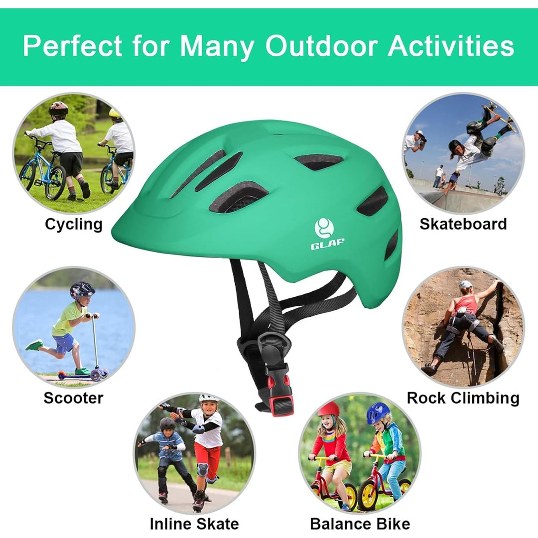 GLAF Toddler Helmet Kids Bike Helmet Infant Helmet for Girls Boys Youth Helmet Ventilation Baby Adjustable Helmet Skateboard Helmet for 12 Months and Older - XS Green - Just Closeouts Canada Inc.