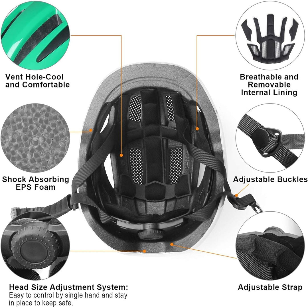 GLAF Toddler Helmet Kids Bike Helmet Infant Helmet for Girls Boys Youth Helmet Ventilation Baby Adjustable Helmet Skateboard Helmet for 12 Months and Older - XS Green - Just Closeouts Canada Inc.