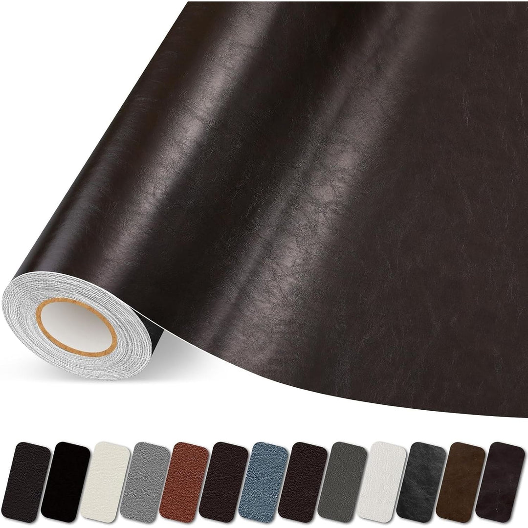 Glossy Dark Brown Self-Adhesive Leather Repair Tape, 3.5 × 79 in - Just Closeouts Canada Inc.X004KMHFXF