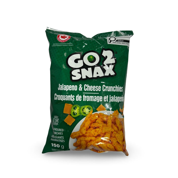 Go 2 Snax Jalapeno & Cheese Crunchies, 150g - Just Closeouts Canada Inc.