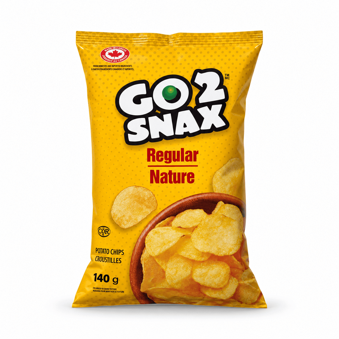 Go2Snax Original Potato Chips, 140g - Just Closeouts Canada Inc.057664008972