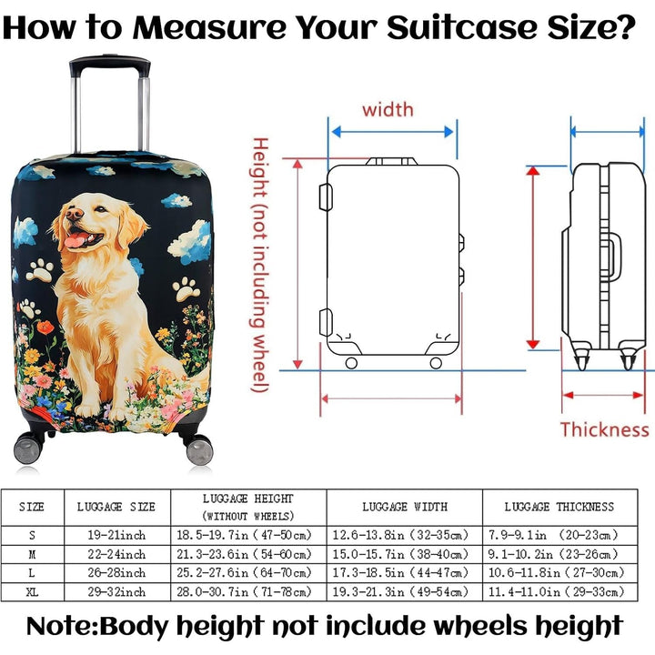 Golden Retriever Stretch Luggage Cover, Large 26–28 in - Just Closeouts Canada Inc.