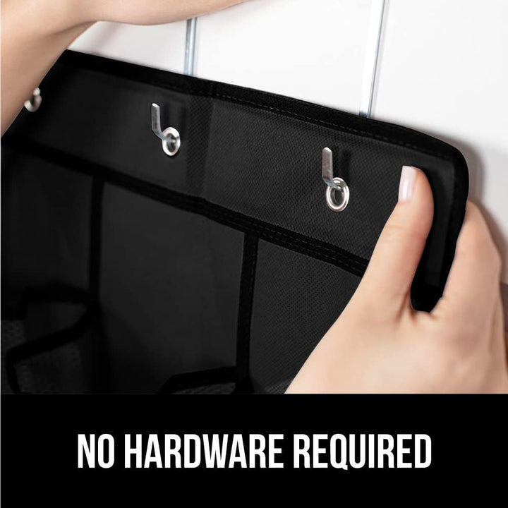 GORILLA GRIP Breathable Mesh Large 24 Pocket Shoe Organizer, 2 Pack, Holds Up to 40 Pounds, Sturdy Hooks, Space Saving, Over Door, Hangs on Closets for Shoes, Sneakers or Home Accessories, Black - Just Closeouts Canada Inc.