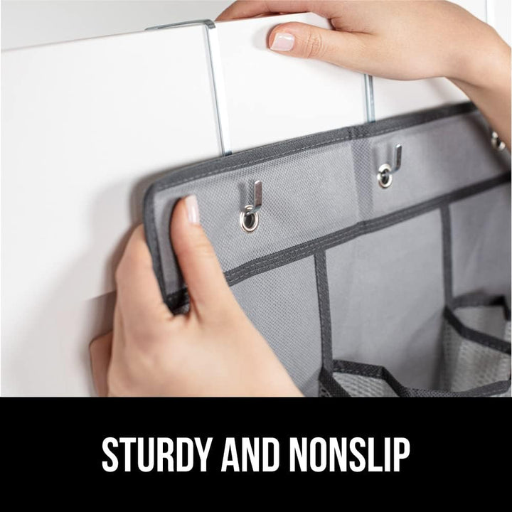 GORILLA GRIP Breathable Mesh Large 24 Pocket Shoe Organizer, 2 Pack, Holds Up to 40 Pounds, Sturdy Hooks, Space Saving, Over Door, Hangs on Closets for Shoes, Sneakers or Home Accessories, Gray - Just Closeouts Canada Inc.